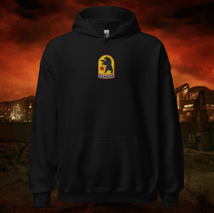 Fallout: New Vegas - New California Republic (NCR) Ranger / Sniper - Embroidered Hoodie Pullover